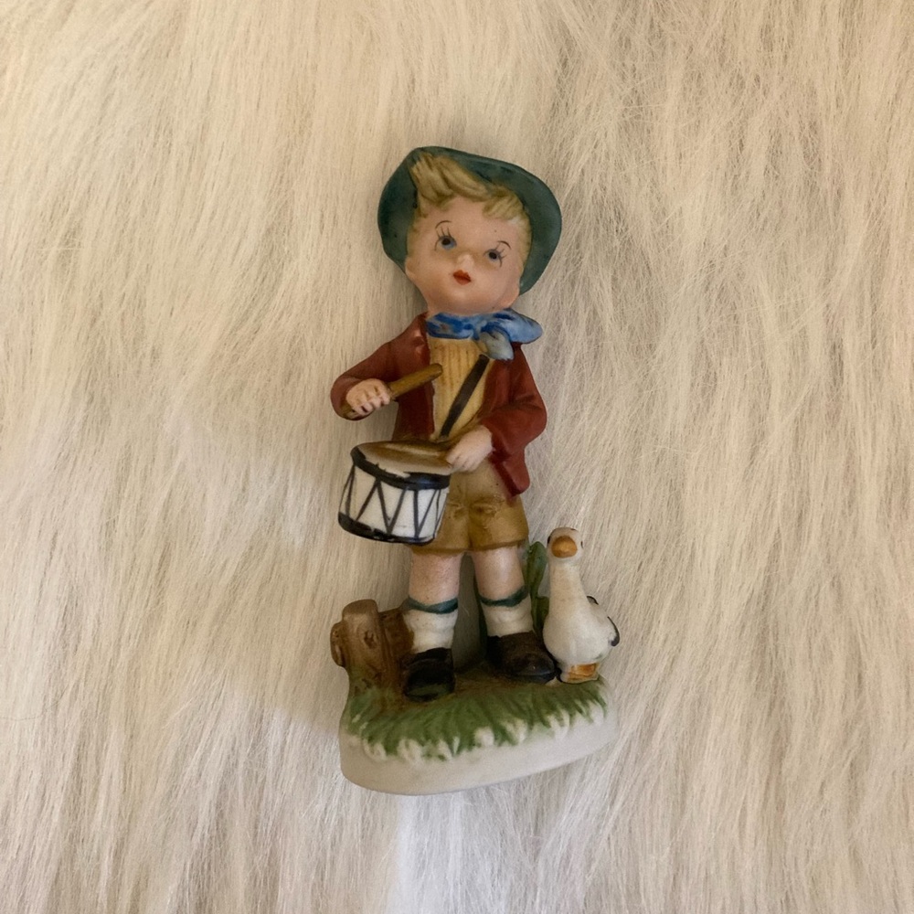 Vintage Drummer Boy Figurine